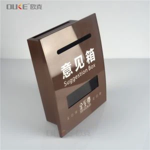Clear Plastic Ballot Box nrog Daim Ntawv Sau Npe