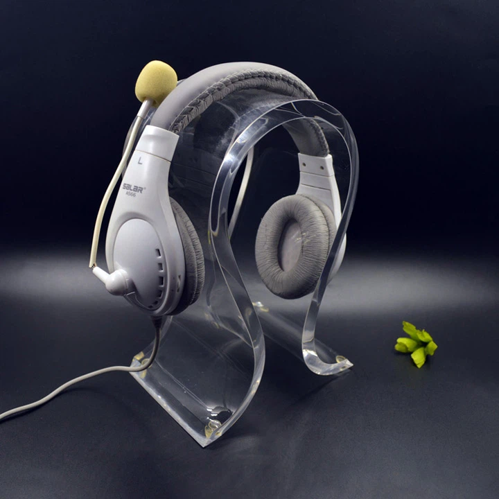 Fashion Design Best Headphone Stand Headset Holder Acrylic Headphone Hanger