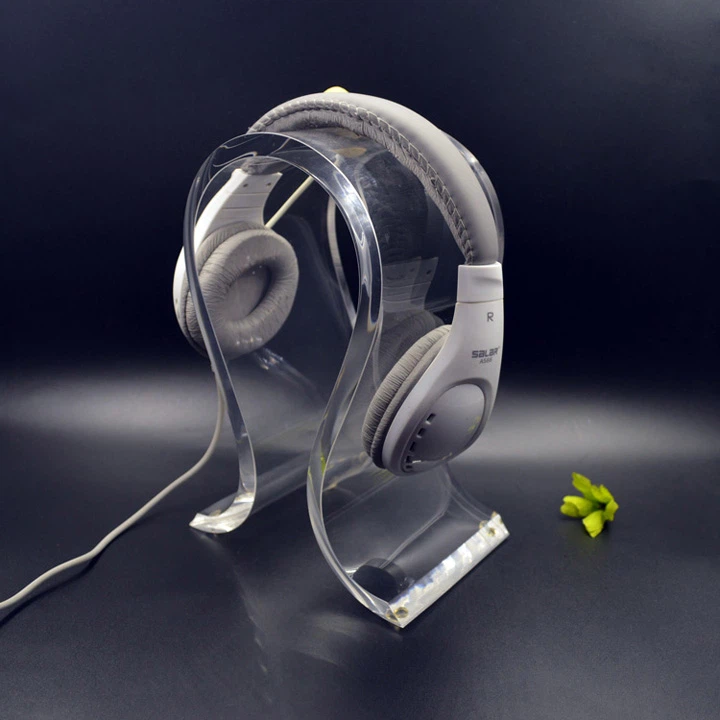 Fashion Design Best Headphone Stand Headset Holder Acrylic Headphone Hanger