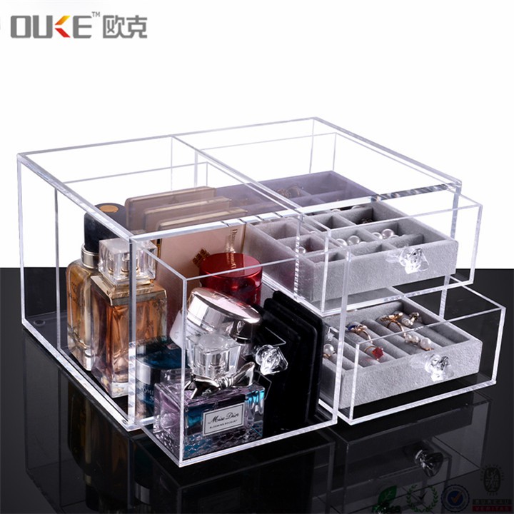 Best Acrylic Makeup Organizer-Makeup Shelves-Lucite Makeup Organizer