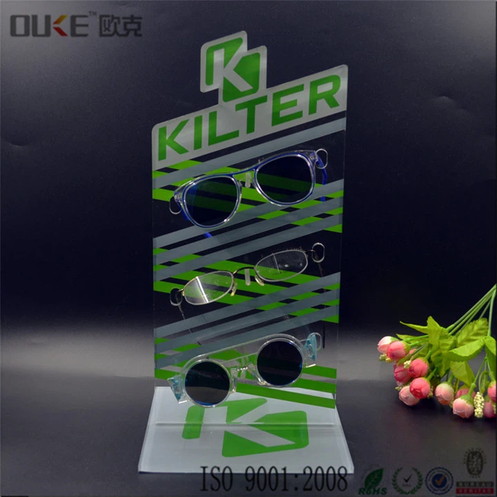 Desktop Clear Eyewear Display Eyeglass Holder Stand Acrylic Sunglasses Organizer