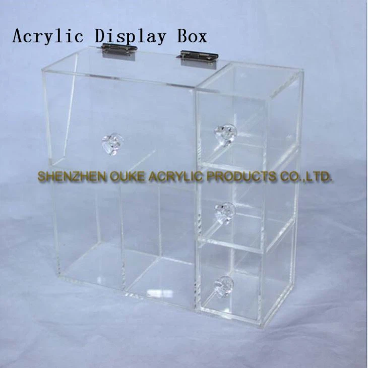 New Design Hot Selling Plexiglass Storage Containers Perspex Box With Lid Hinge Acrylic Boxes