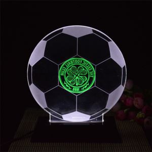 Kev Cai Tsim Muaj Cov Khoom Siv Pob Zeb Led Pom Teeb Pom Kev Acrylic Led Lub Teeb Box Muag Zaub
