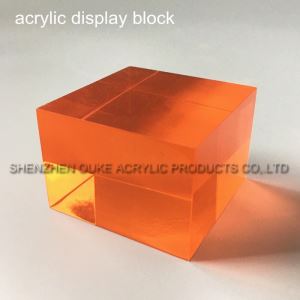 Dej Ntshiab Acrylic Solid Display Block For Mineral Plastic