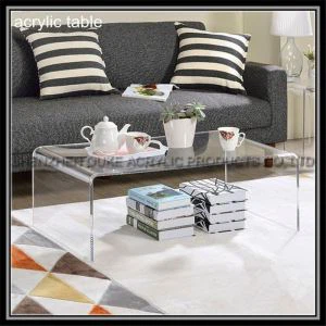 Pob tshab Acrylic lub pob Plexiglass Acrylic Coffee Table