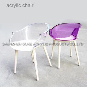Tus Ntxim Saib Ntxim Ua Tshiab Thiab Cov Backrest Acrylic Lub Rooj Zaum
