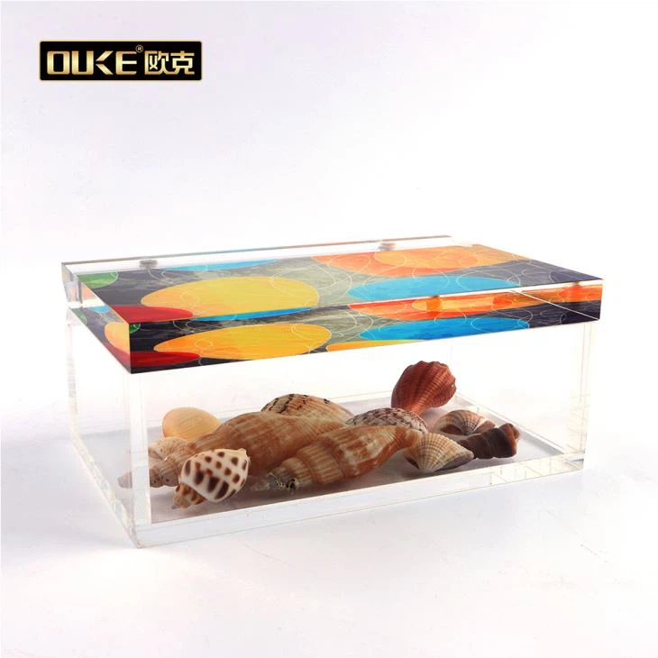 Clear Luxury UV Printing Acrylic Box