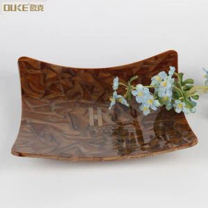 Lag luam wholesale Unique Marble Acrylic Hotel Pab Tais