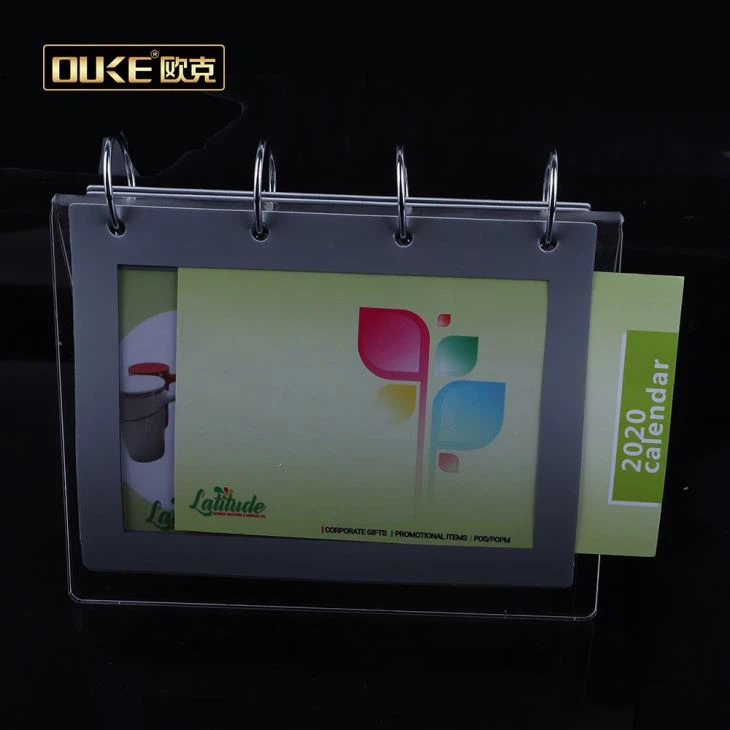 2020 Clear Acrylic Calendar Stand For V Shape