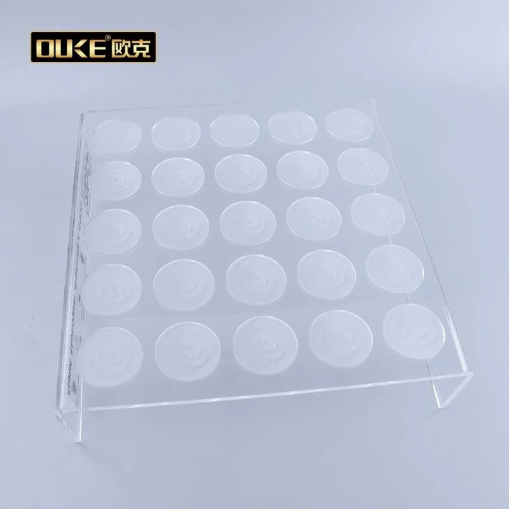 Acrylic Clear 25 Cup Stands For Hotel Display